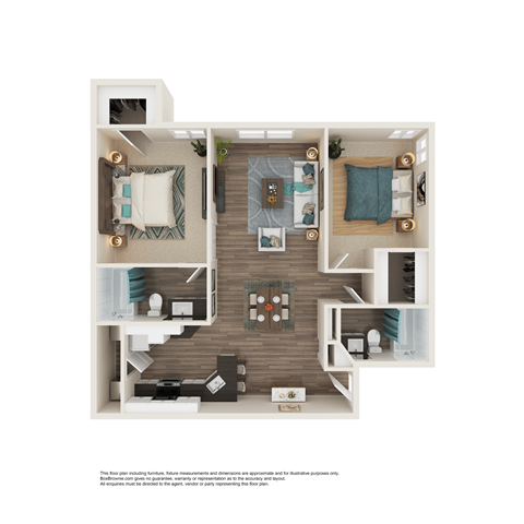2 Bed 2 Bath Floor Plan | 903 Sq. Ft. at Element Deer Valley in Arizona 85027